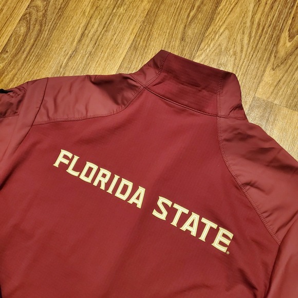 Nike Florida State Seminoles Jacket Men Large Pullover Quarter Zip Dri Fit - Picture 1 of 7